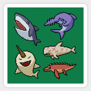 Pixel Monster Fish Magnet